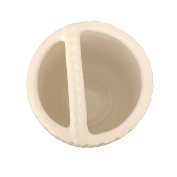 Croscill Juno Tooth Brush Holder Ceramic Rare Accessories White - Picture 3 of 5